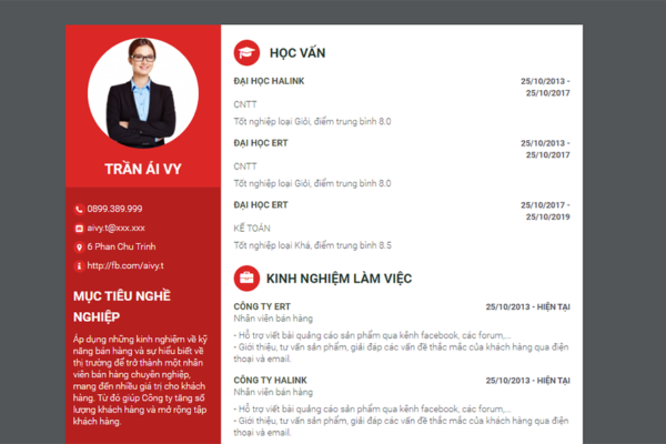 Hướng dẫn tạo CV trực tuyến miễn phí trên web ViecNgon.com